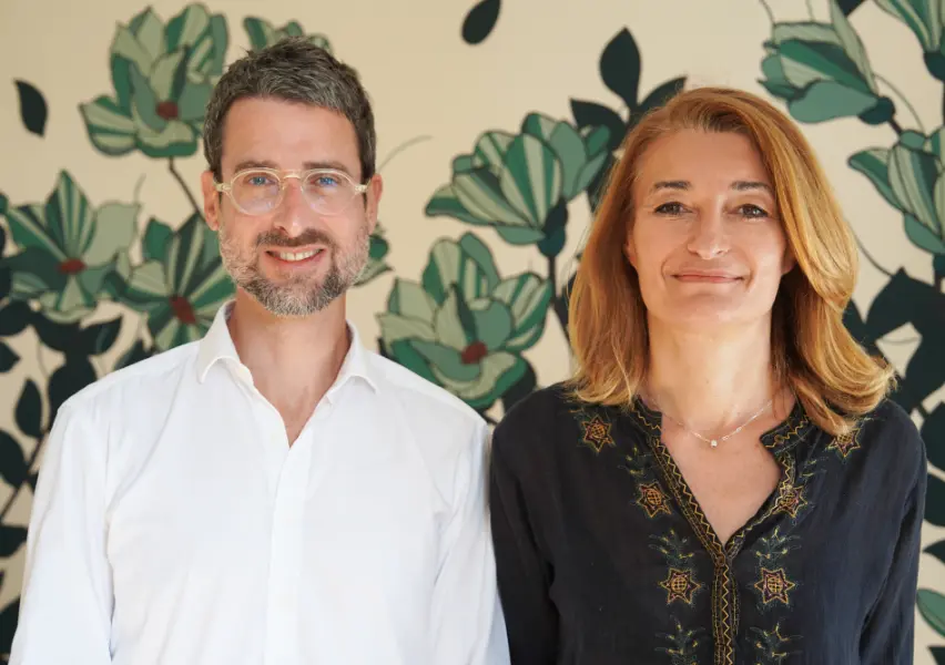 Marc Burin des Roziers (Doct. vétérinaire) et Caroline de Rosière (CEO) de ESC Laboratoire & Vet Botanic